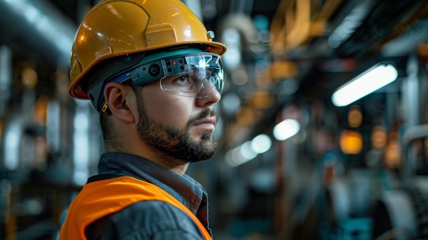 Engineers Using Smart Glasses for Technical Maintenance