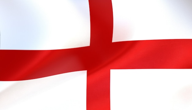 England flag render with texture