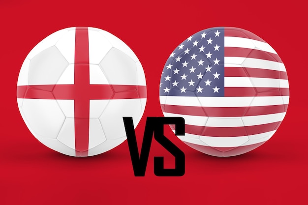 England Versus United States Football Match