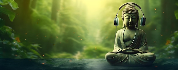 Enhance Your Meditation Experience with Calming Music Played from Discreet Speakers Concept Meditation Relaxation Calming Music Discreet Speakers Tranquility