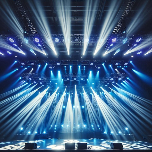 Photo enhance your music stage with a bright and colorful lighting ramp