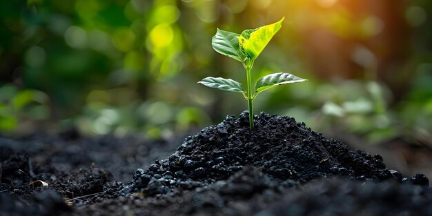 Enhancing Soil Fertility and Plant Growth with Biochar The Role of Increased Carbon Content Concept Soil Fertility Plant Growth Biochar Carbon Content Agricultural Benefits