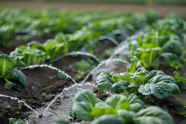 Enhancing water efficiency in cauliflower farming through a drip irrigation system Concept Drip Irrigation Water Efficiency Cauliflower Farming Sustainable Agriculture Technology Integration