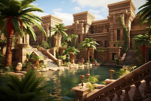 The Enigmatic Beauty of the Hanging Gardens of Babylon