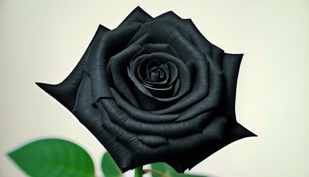 Enigmatic Elegance Free Photo of a Black Rose Embrace the Mysterious Beauty of Nature's Rare Bloom