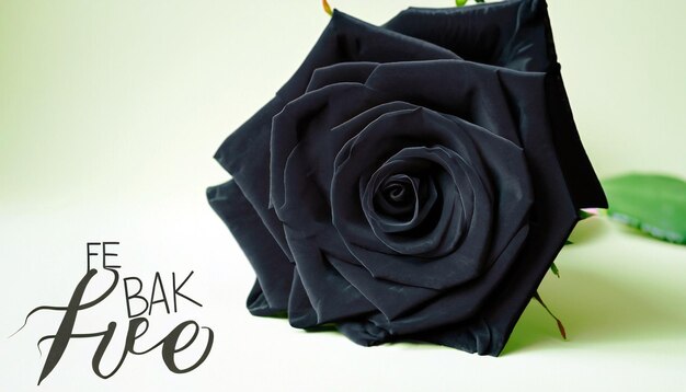 Enigmatic Elegance Free Photo of a Black Rose Embrace the Mysterious Beauty of Nature's Rare Bloom