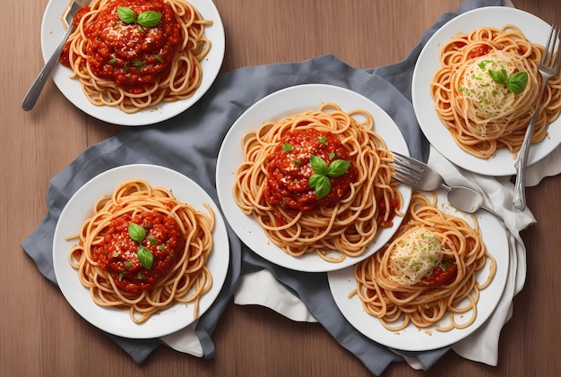 Enjoy delicious and delicious spaghetti