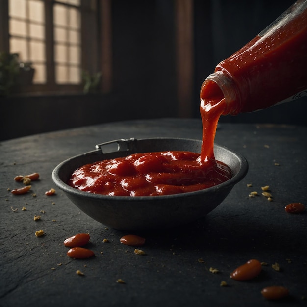 Photo enjoy the rich and savory goodness of our ketchup crafted to make every meal special and memorable