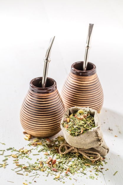 Enjoy your yerba mate with calabash and bombilla