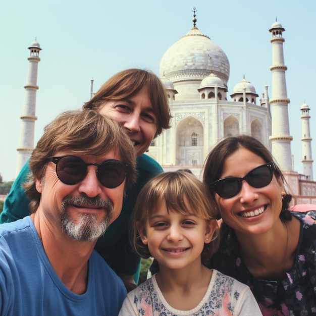 Enjoying a visit to Taj Mahal Vacations in India