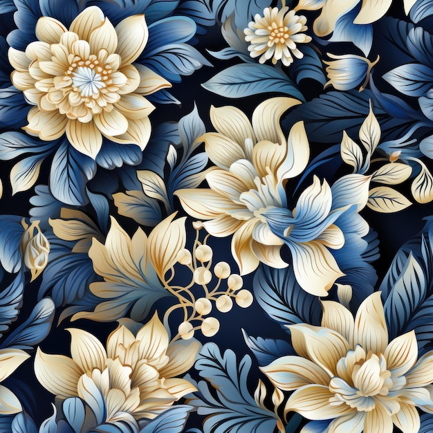 Enlivening Indonesian Batik Seamless Pattern