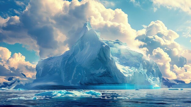 Enormous iceberg in Antarctica Majestic and colossal