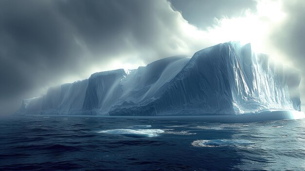 Enormous iceberg in Antarctica Majestic and colossal