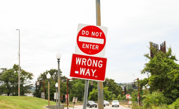 Do Not Enter sign signifies restricted access a barrier against unwanted paths emphasizing safety