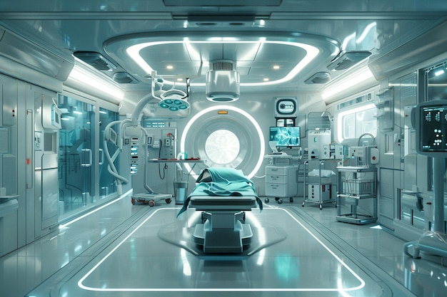 Enter a state of the art medical facility where na generative ai