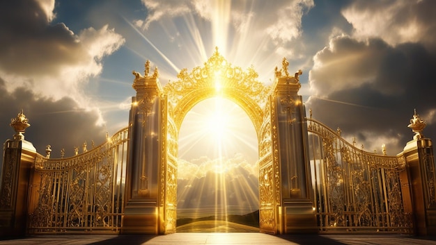 the entrance to the gate to heaven