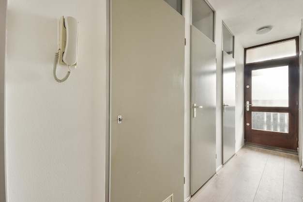 Entrance and hallway of modern apartment