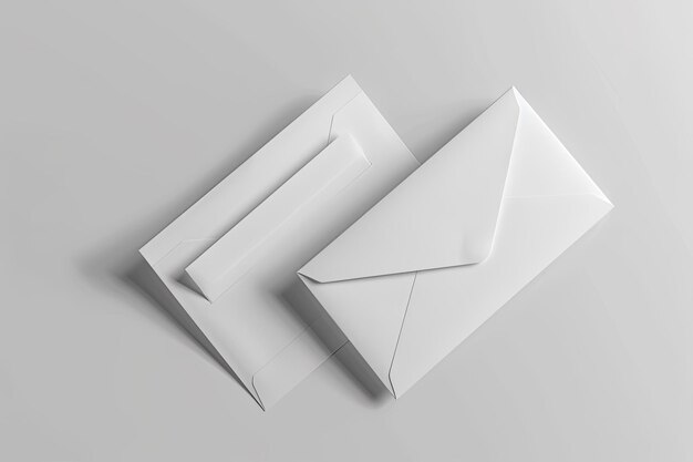 Photo envelopes and flyers mockup