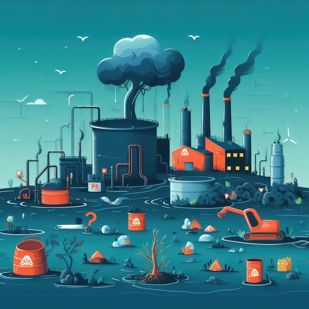 Environment problem illustration