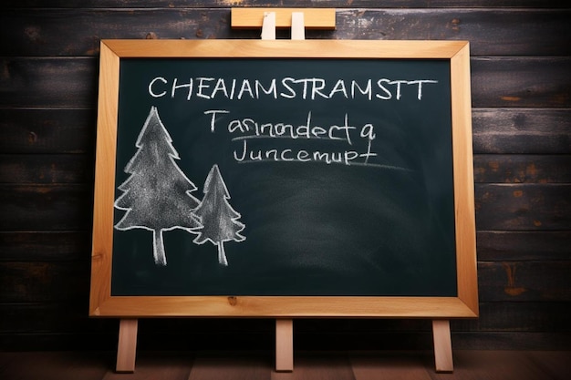 Environmental impact assessment chalkboard