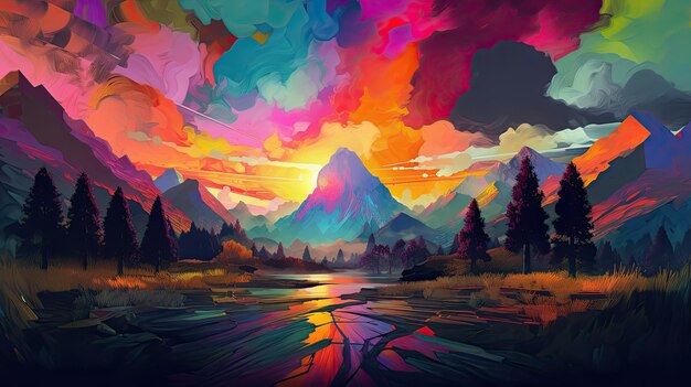 Envisioning Infinity A Psychedelic Landscape