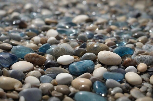 Ephemeral Elegance Shining Sea Pebbles