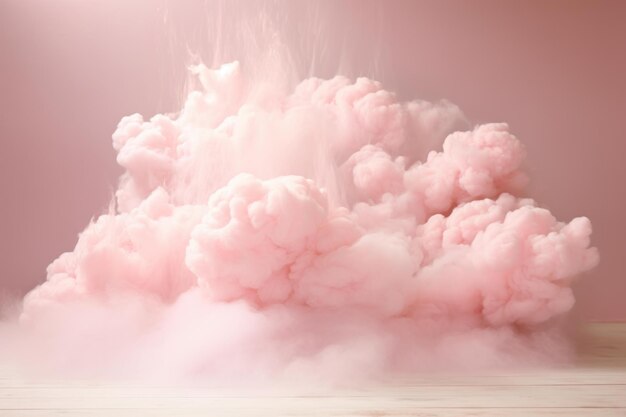 Ephemeral Pink soft cloud Generate Ai