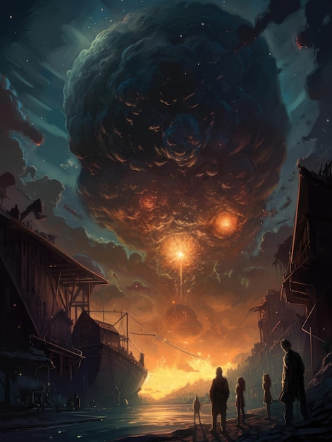 epic dark fantasy illustration magic the gathering scary horror atmospheric creepy