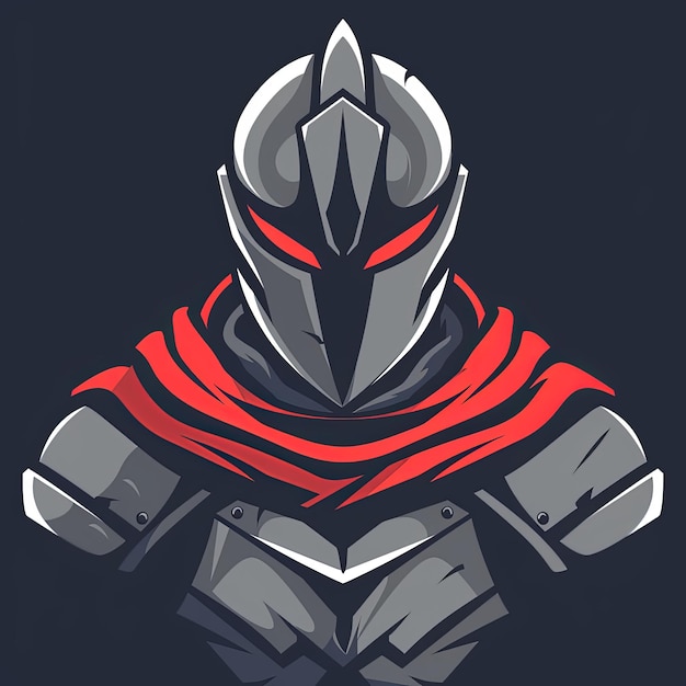 Epic Knight in Armor Dark Background