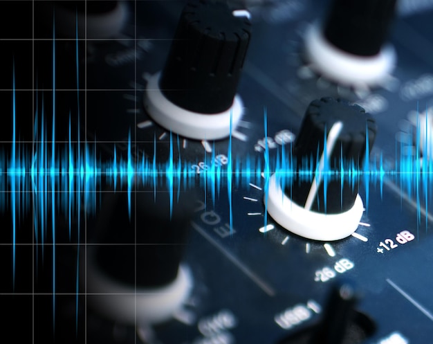 Equalizer and sound concept.