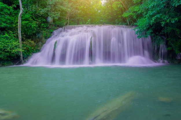 Erawan waterfall at Kanchanaburi in Thailand