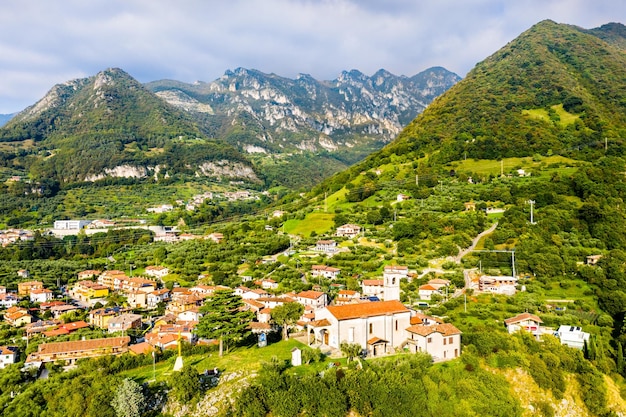 Eremo di san pietro in marone at lake iseo in nothern italy