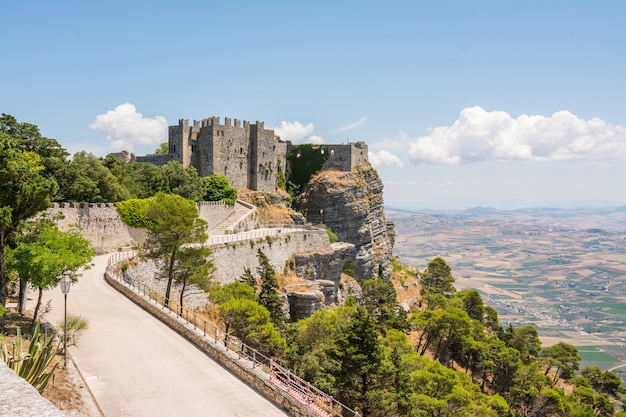 Erice, Sicily, Italy. Castello di Venere, medieval and norman castle