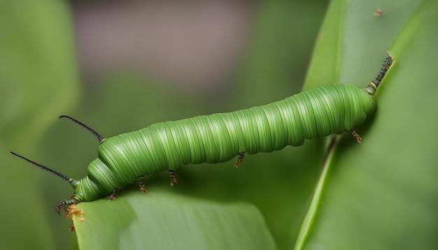 Erionota thrax commonly known as the banana leaf rolled caterpillar