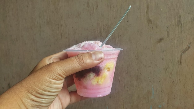 es doger or ice fruit, delicious and tasty indonesian street food