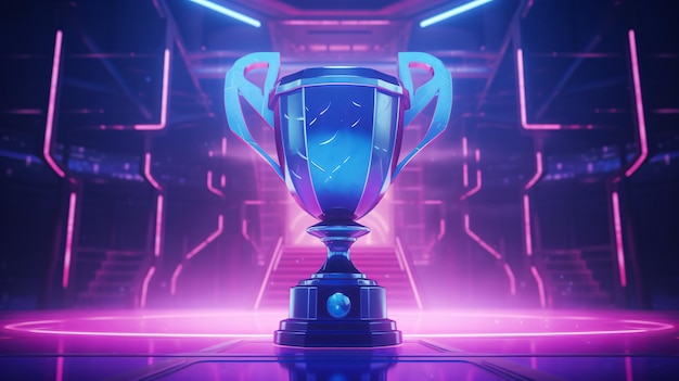 Esports big winner metal trophy cup