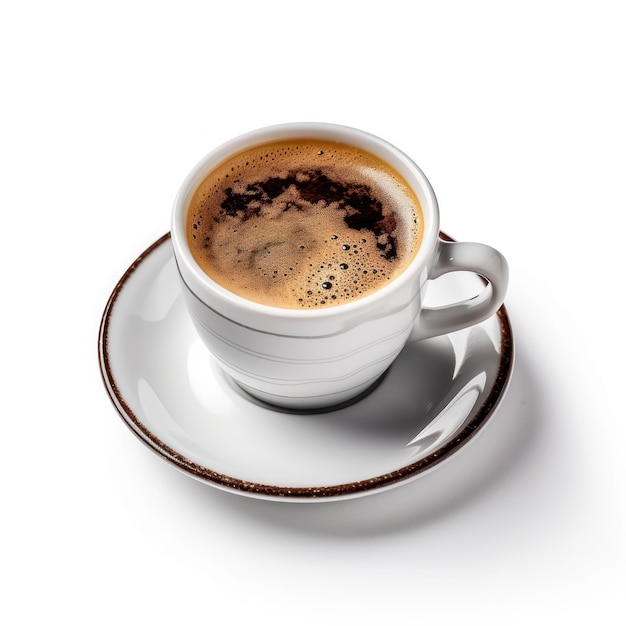 Espresso coffee isolated Illustration AI GenerativexA