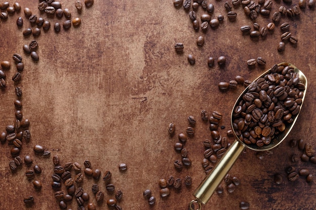 Espresso cup on wooden old background