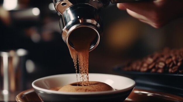 Photo espresso making