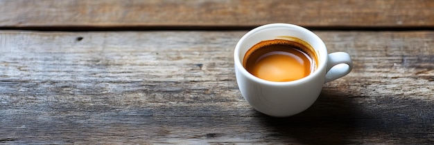 Espresso served in small cup