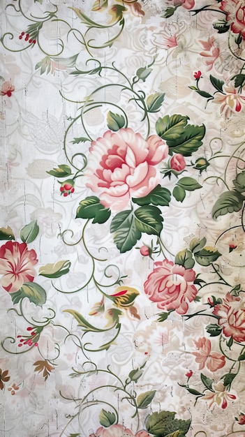 The Essence of Vintage Floral Wallpaper