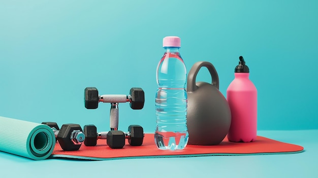 Essential Sport and Fitness Items Portrait