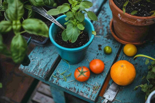 Photo essential tools for gardening