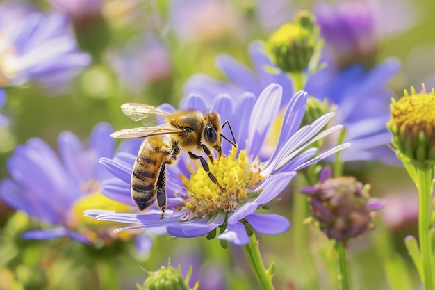 Photo establishing a pollinatorfriendly garden for ecosy generative ai