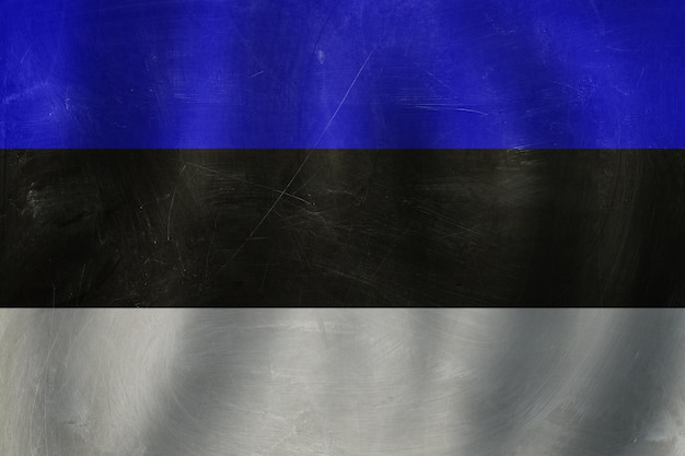 Estonia concept with Estonian flag background