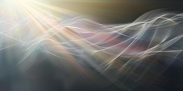 Photo ethereal abstract waves in motion bring serenity harmony and meditative energy