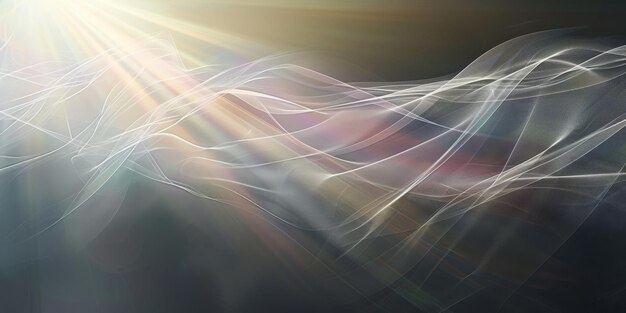 Photo ethereal abstract waves in motion bring serenity harmony and meditative energy