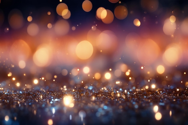 Ethereal backdrop of bokeh with glimmering lights a dreamlike display of luminescence