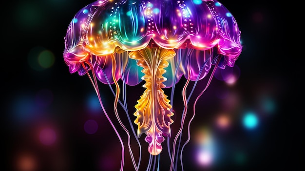 Photo the ethereal beauty of jellyfish