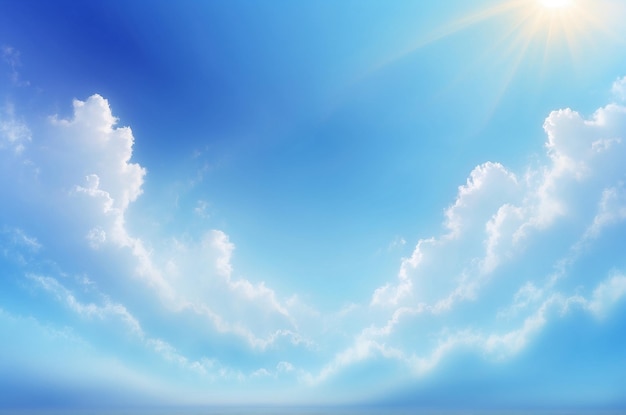 Ethereal bliss blurred blue sky background ar